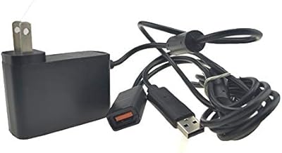 StyleZ Power Supply AC Adapter Cable USB Charger with US Plug for Microsoft Xbox 360 Kinect Motion Sensor System