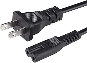 Replacement Power Cable for PS4 Slim and Xbox One S/X - 5 Foot Cord, Black