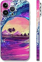 HK Studio Hippie Wave Skin Decal (Not Case) for iPhone 14 Pro Max - No Bubble, Slim, Waterproof - Protecting & Personalizing iPhone's Back, Camera, Frame