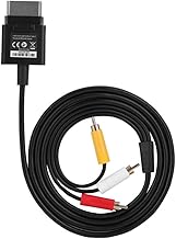 1.8M Component AV Cable Audio Video Cord Optical Cable for XBOX360 Game Slim Replacement Quality ABS TV Cord Compatible for Microsoft Xbox 360 Console