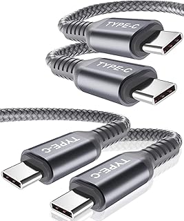 Basesailor USB C to Type C 100W Cable 10ft/2Pack,Power Delivery Fast Charging PD Charger Cord Compatible for iphone 15 Max,MacBook,iPad Pro Air 4 5 5th Mini 6 6th Generation,Samsung Galaxy S23 S22 S21