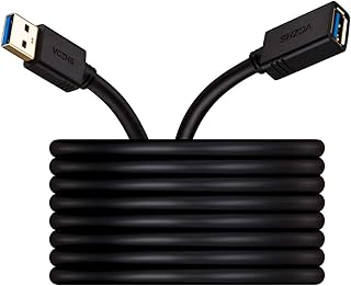 VCZHS USB Extension Cable 20 ft - USB 3.0 Extension Cable USB Male to Female Extension Cable for USB Flash Drive, Card Reader, Hard Drive, Keyboard,Mouse,Playstation, Xbox, Printer, Webcam